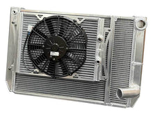 Load image into Gallery viewer, FLUIDYNE PERFORMANCE MGM.SLM.OPEN.TPV2 Fluidyne Performance Chevy Radiator Module with Filler - Triple Pass, Passenger Side Inlet, Driver Side Outlet