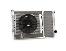 Load image into Gallery viewer, FLUIDYNE PERFORMANCE MGM.SLM.OPEN Radiator Dbl 29x18 W/Oil Cooler Fan w/ Fill Neck