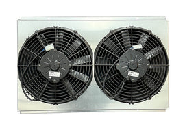FLUIDYNE PERFORMANCE SHR.020 Fan Shroud w/Dual 12in Fans 23-7/8in x 15.5in