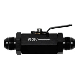 DEATSCHWERKS 6-02-0433-B DeatschWerks 6-02-0433-B 6AN Manual Shut-Off Valve, Male to Male, Black Anodized Aluminum