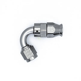 DEATSCHWERKS 6-02-0872 DeatschWerks 6-02-0872 120-Degree 6AN Swivel PTFE Hose End - Silver Aluminum Fitting