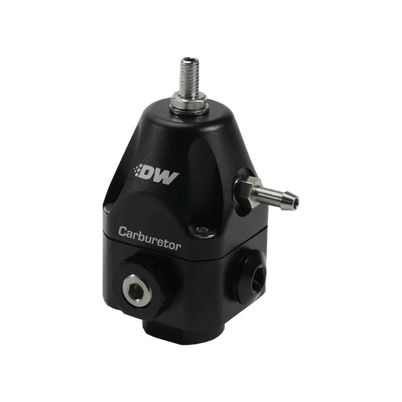 DEATSCHWERKS 6-0550-FRB DeatschWerks 6-0550-FRB Fuel Pressure Regulator with 3 to 10 PSI, In-Line Design, 6 AN Female O-Ring Ports, and 1/8 in NPT Port