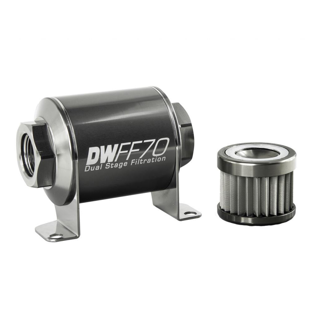 DEATSCHWERKS 8-03-070-010K Fuel Filter 8an Female ORB Ports 70mm Length