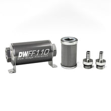 Load image into Gallery viewer, DEATSCHWERKS 8-03-110-100K-38 In-line Fuel Filter Kit 3/8 Hose Barb 100-Micro