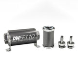 DEATSCHWERKS 8-03-110-100K-38 In-line Fuel Filter Kit 3/8 Hose Barb 100-Micro