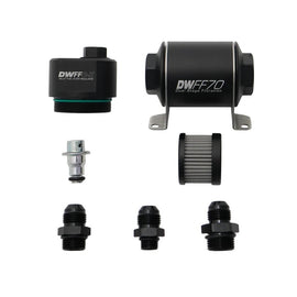 DEATSCHWERKS 8-FFR-070-010K-8 DeatschWerks 8-FFR-070-010K-8 70mm Billet Filter Regulator with 10 Micron 8AN Fittings