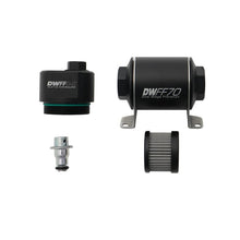 Load image into Gallery viewer, DEATSCHWERKS 8-FFR-070-010K DeatschWerks 8-FFR-070-010K 70mm Billet Filter Reg with 10 Micron Screen