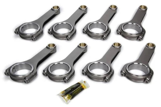 DYERS RODS 6000NHSBCLJ7200A Dyers RODS SBC 6.000 Forged Connecting Rods Set - Small Block Chevy with ARP2000 Bolts and Bushed Design