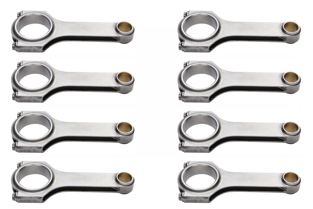 EAGLE CRS6000S3D2000 SBC 4340 Forged H-Beam Rods 6.000 w/ARP2000 blt