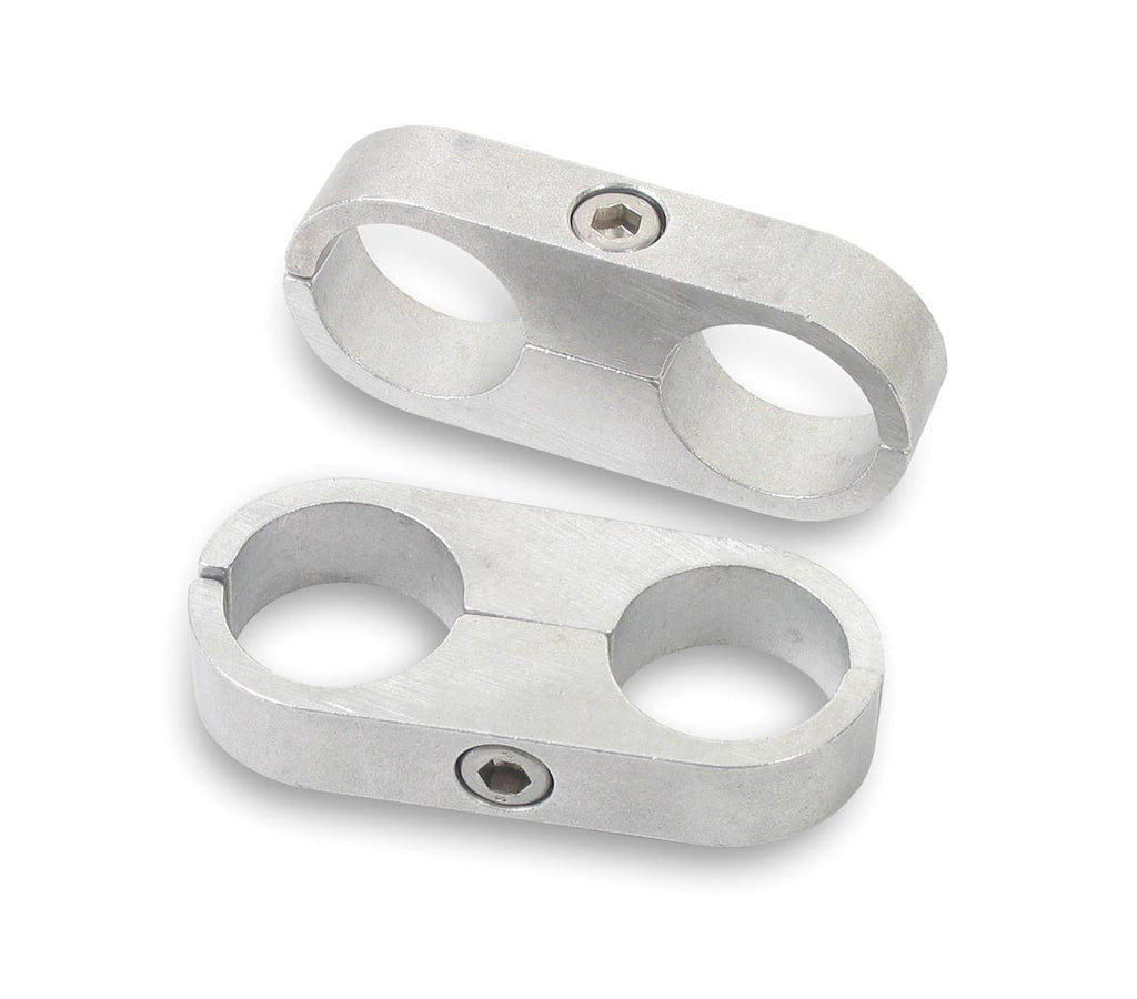 EARLS 167210ERL 5/8in. Polished Alum. Hose/Tube Separators-2pk