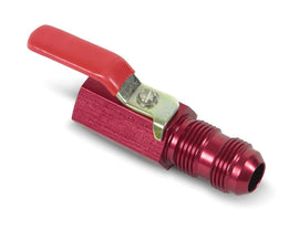 EARLS 230505ERL Shut Off Valve 1/2 Npt -10an Bulkhead (Red Alm)