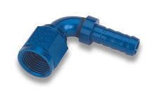 Load image into Gallery viewer, EARLS 709110ERL EARLS #10 90 Degree Auto-Mate Hose Fitting - Aluminum Blue Anodized, 10 AN Hose Barb to 10 AN Female