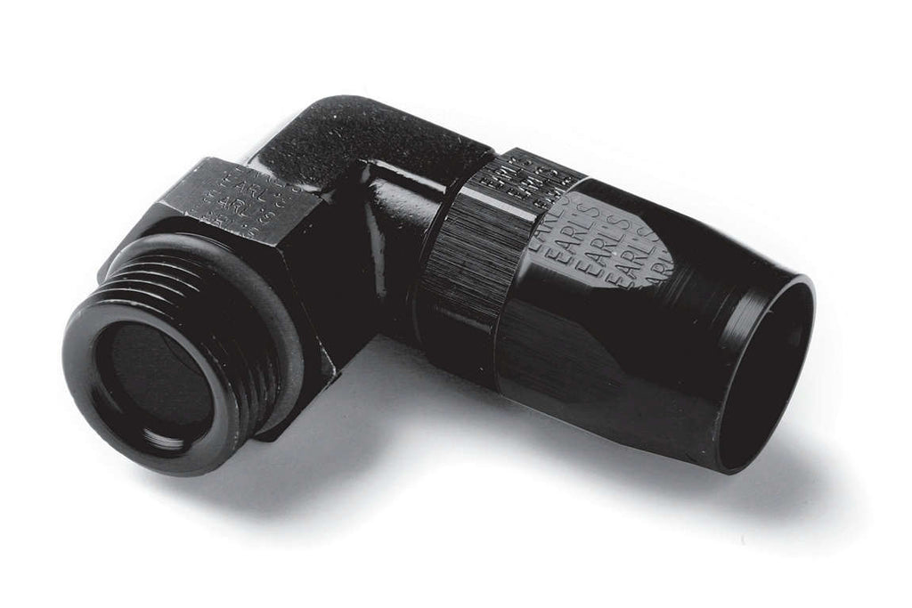 EARLS AT849010ERL 90 Deg #10 to #10 Swivel Fitting Black