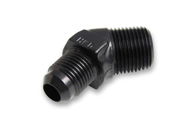 EARLS AT982366ERL #6 Male to 3/8in NPT 45 Deg Ano-Tuff Adapter