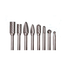 Load image into Gallery viewer, EASTWOOD 11779 EASTWOOD Carbide Burr 8-Piece Set with 1/4 inch Shank, Double Cut, Solid Design for Precision Material Removal