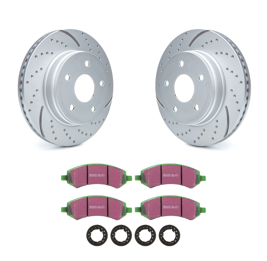 EBC BRAKES USA INC S3KF1153 Brake Rotor & Pad Kit Greenstuff Durango