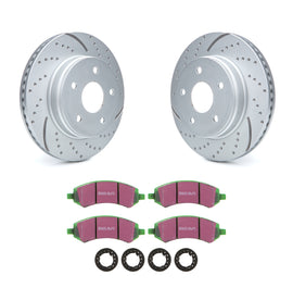 EBC BRAKES USA INC S3KF1153 Brake Rotor & Pad Kit Greenstuff Durango