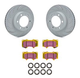 EBC BRAKES USA INC S5KF1347 Brake Rotor & Pad Kit Yellowstuff Toyota