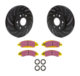 EBC BRAKES USA INC S5KF1470 Brake Rotor & Pad Kit Yellowstuff GM Truck/SUV