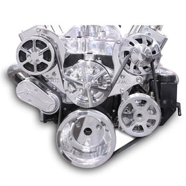 EDDIE MOTORSPORTS MS107-55P Serpentine Pulley Kit Small Block Chevy