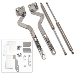 EDDIE MOTORSPORTS MS149-28P Billet Hood Hinges Polished