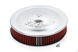 EDELBROCK 1224 Pro-Flow Air Cleaner Kit 14in x 3in Chrome