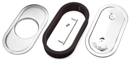 EDELBROCK 1236 Edelbrock Pro-Flo Oval Air Cleaner Assembly Part #1236 for Single 4-Barrel Carburetor