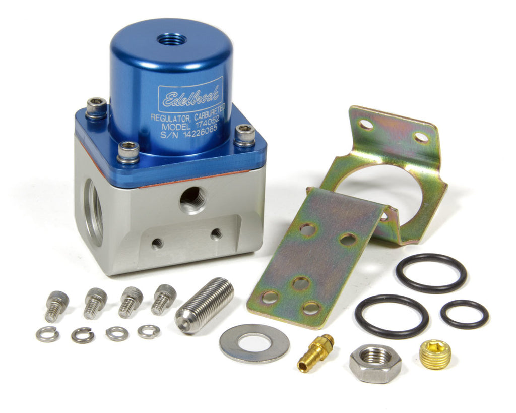 EDELBROCK 174052 Fuel Pressure Regulator Bypass Style 180GPH Blue