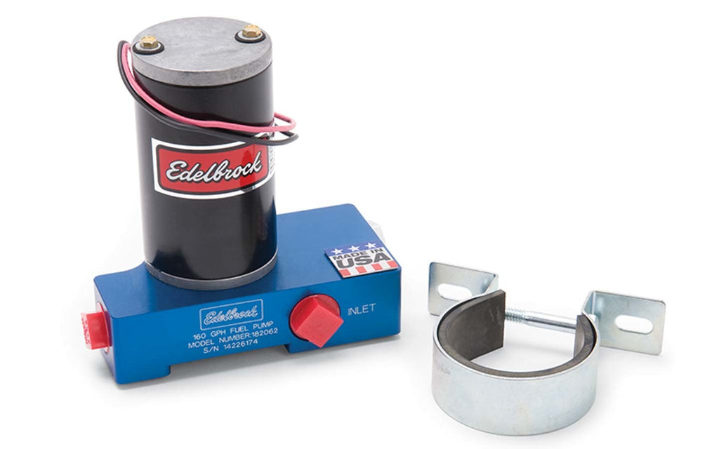 EDELBROCK 182062 Carb Electric Fuel Pump 160GPH @ 12psi Blue