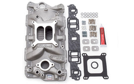 EDELBROCK 2040 SBC 2701 Intake Manifold & Installation Kit