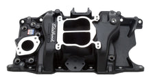 Load image into Gallery viewer, EDELBROCK 21763 SBM Performer Manifold - 318/360 - Black