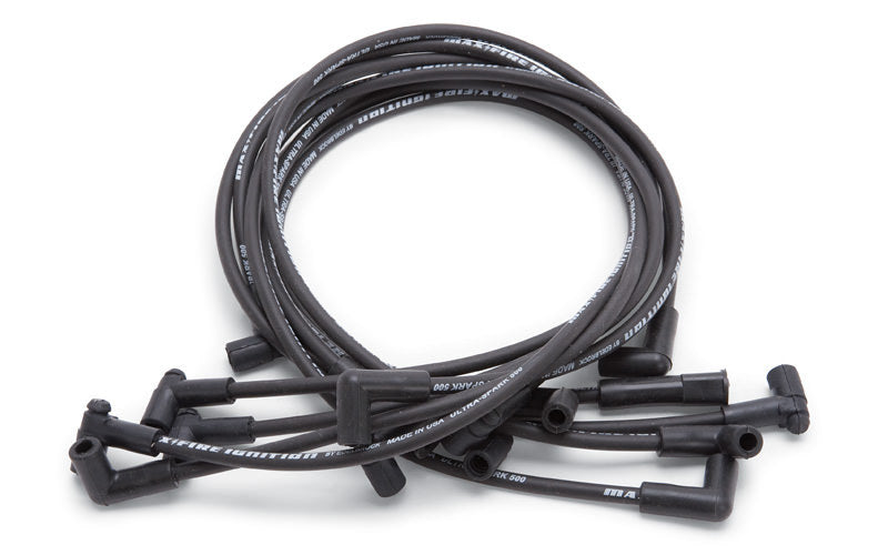 EDELBROCK 22703 Max Fire Plug Wire Set SBC w/HEI 90 Degr Black
