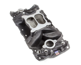 EDELBROCK 26013 SBC Performer Air Gap Manifold - 262-400 Black