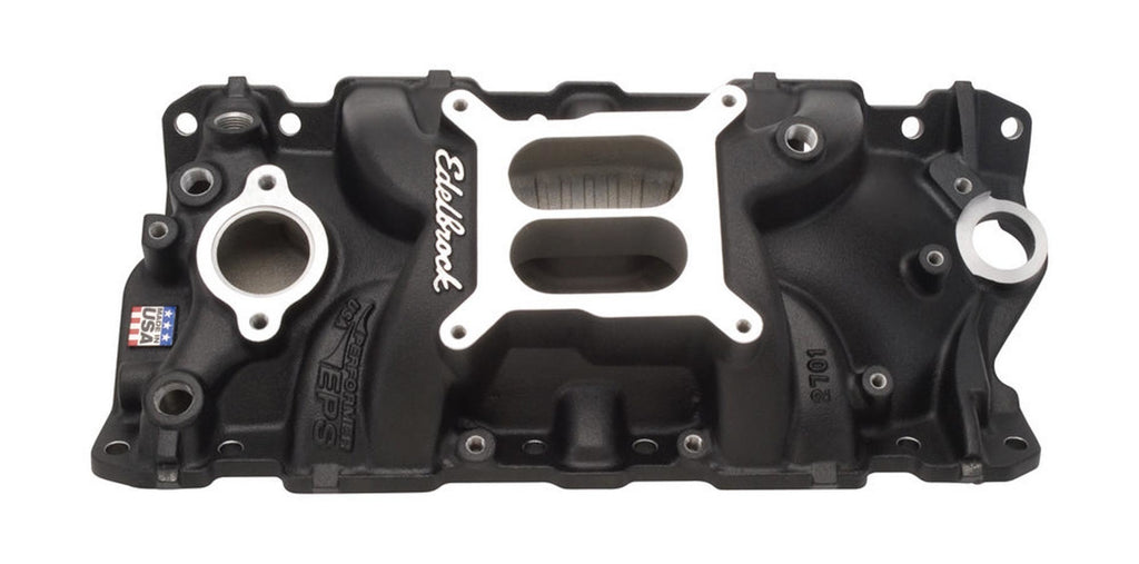 EDELBROCK 27013 SBC Performer EPS Manifold - Black