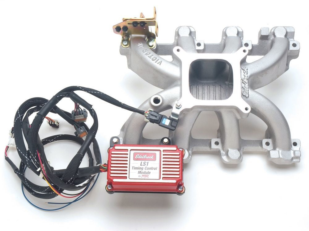 EDELBROCK 2908 SBC Victor Jr. Manifold - LS1- 4150 Flange