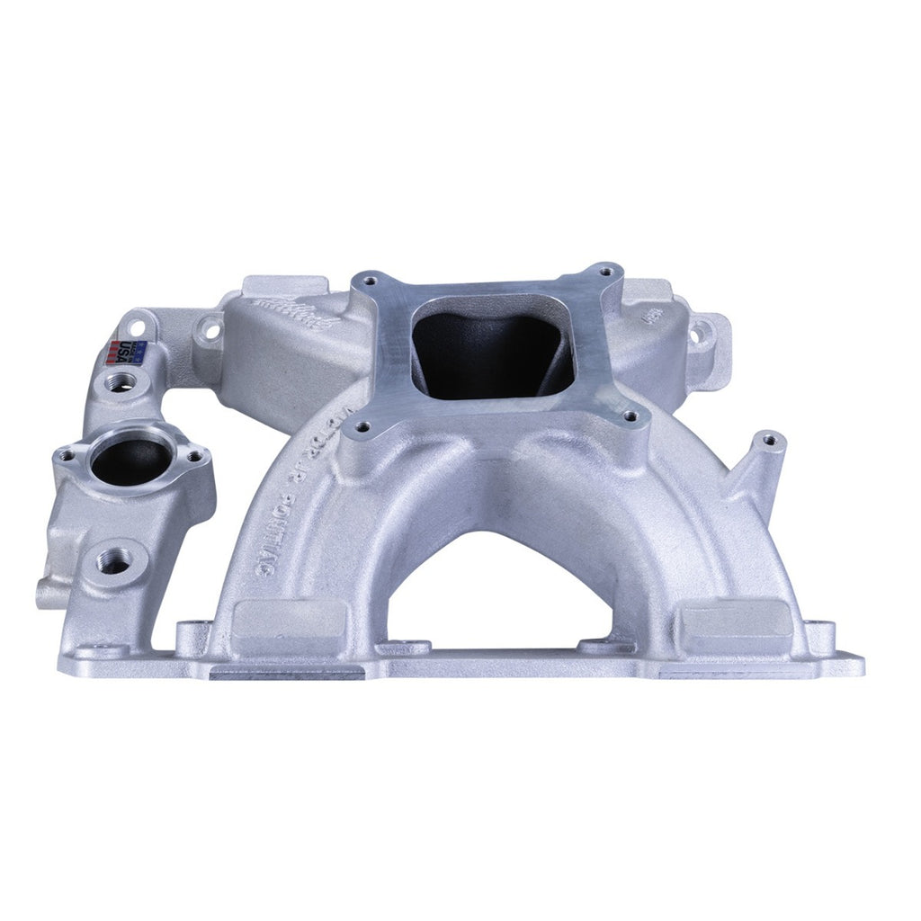 EDELBROCK 29569 Edelbrock 29569 Victor Jr. Intake Manifold for Pontiac V8, Single Plane Square Bore