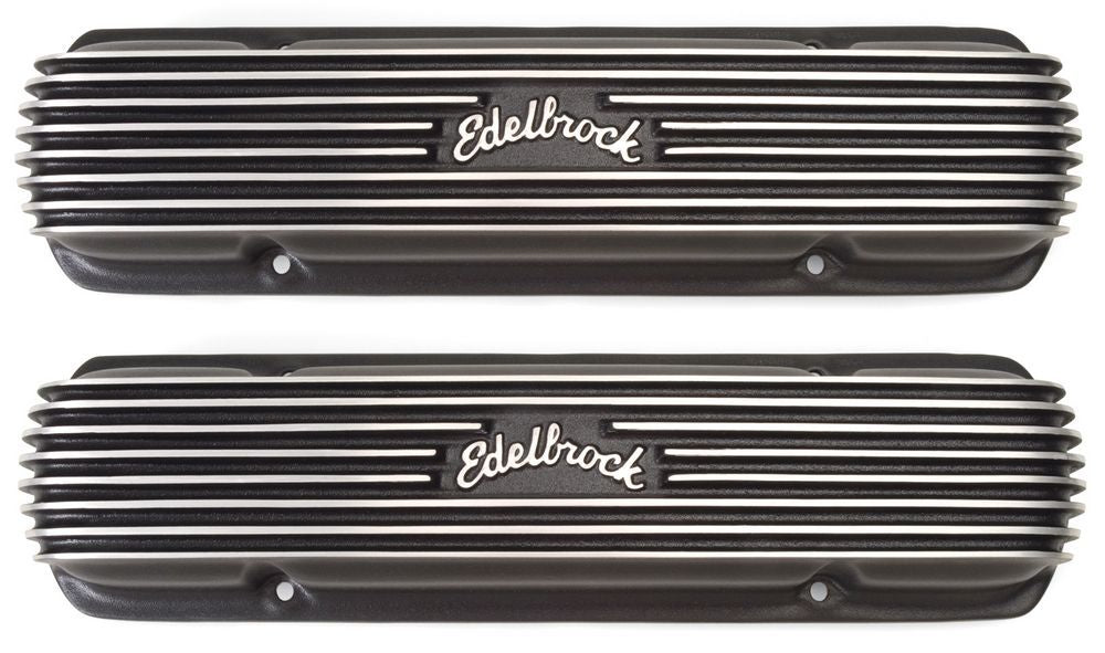 EDELBROCK 41303 Pontiac Classic Series V/C's - Black Finish