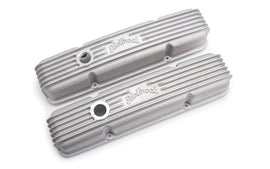 EDELBROCK 41449 Valve Cover Kit Classic Finned SBC 59-86