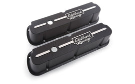 EDELBROCK 41653 Valve Cover Kit Race Series SBF Tall Black