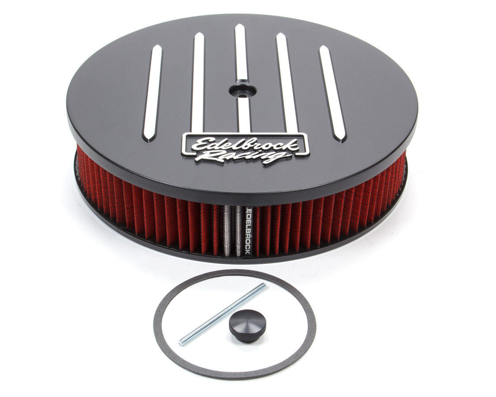 EDELBROCK 41663 Air Cleaner Kit Race Series 14in x 3in Black