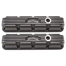 Load image into Gallery viewer, EDELBROCK 41773 SBM Classic Finned V/C&#39;s - Black
