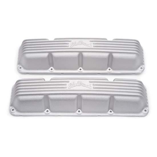 EDELBROCK 41999 Valve Cover Kit Classic Finned AMC/Jeep V8 67-91