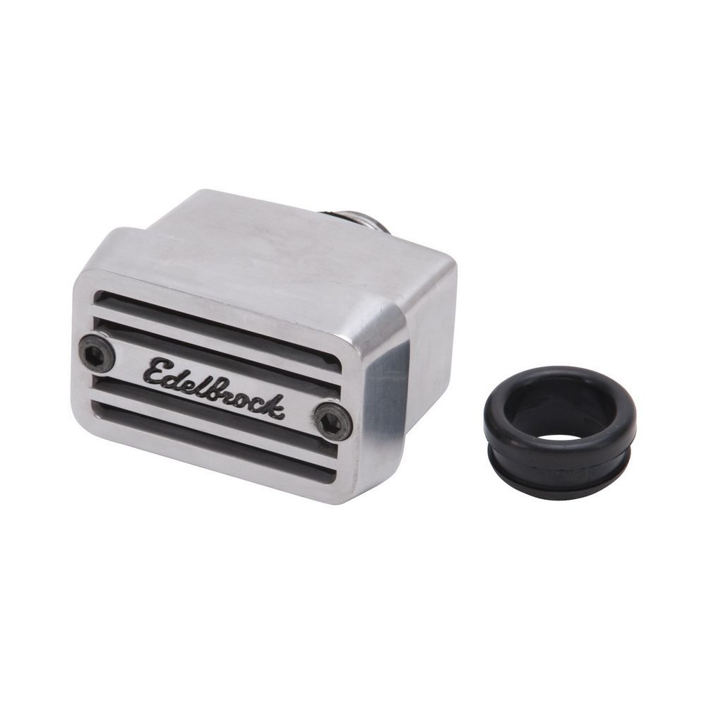 EDELBROCK 4204 Elite Series Breather - Top Mnt. w/Name
