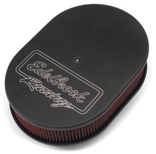 Load image into Gallery viewer, EDELBROCK 42203 Oval Air Cleaner Assm. - Black