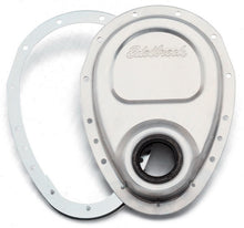 Load image into Gallery viewer, EDELBROCK 4242 SBC Aluminum Timing Cover - 2 Piece