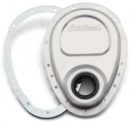 EDELBROCK 4242 SBC Aluminum Timing Cover - 2 Piece
