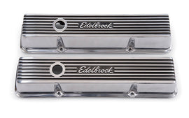 EDELBROCK 4262 Valve Cover Kit Elite II Series SBC Short