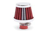 EDELBROCK 43511 Valve Cover Breather 10mm Inlet Red/Chrome