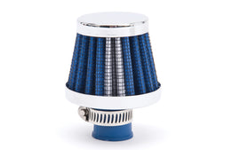 EDELBROCK 43513 Valve Cover Breather 10mm Inlet Blue/Chrome