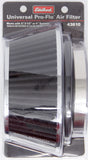 EDELBROCK 43610 Pro-Flo Air Filter Cone 3.70 Tall Black/Chrome